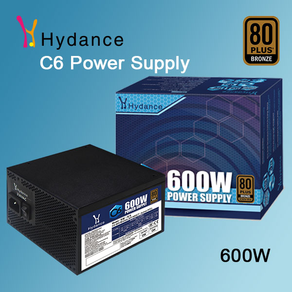 HYDANCE 600w  HY-600CT 80plus Bronze Certified PSU