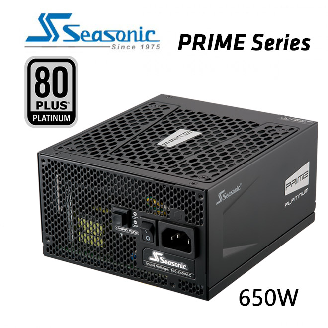 SeaSonic 650W PRIME Platinum PSU (SSR-650PD2)  PRIME PX-650 (ONE SEASONIC)