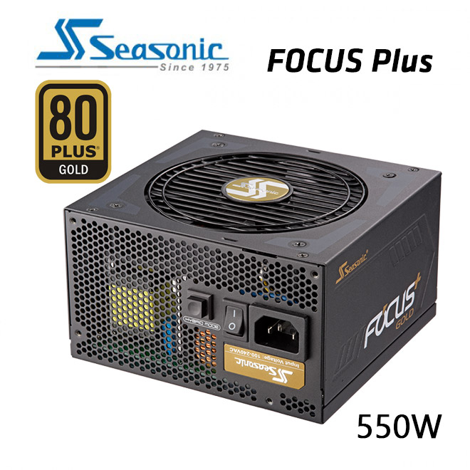 SeaSonic 550W FOCUS PLUS Gold PSU (SSR-550FX)  GX-550  ( OneSeasonic )