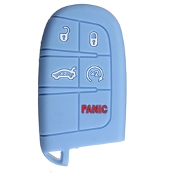 Silicone Car Key Case Cover Fob Shell 5 Button Remote for Jeep Chrysler Dodge Fiat 3 Silicone Car Key Case Cover Fob Shell 5 Button Remote for Jeep Chrysler Dodge Fiat - Image 3