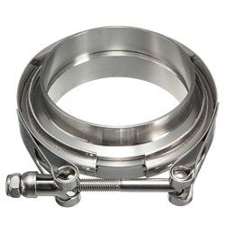 3.5 Inch V-Band Clamp with Flanges Turbo Exhaust Intercooler Down Pipe Stainless 89mm 6 3.5 Inch V-Band Clamp with Flanges Turbo Exhaust Intercooler Down Pipe Stainless 89mm - Image 6