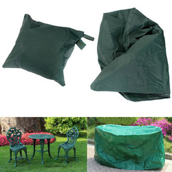 95x140cm Garden Outdoor Furniture Waterproof Breathable Round Dust Cover Table Shelter 2