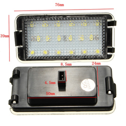 2 x 18 LED Licence Number Plate Light For Seat Altea Arosa Cordoba Ibiza White 3 2 x 18 LED Licence Number Plate Light For Seat Altea Arosa Cordoba Ibiza White - Image 3