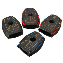 Leather Auto Smart Car Key Case Cover For Mercedes Benz W203 W210 W211 AMG W204 1 Leather Auto Smart Car Key Case Cover For Mercedes Benz W203 W210 W211 AMG W204