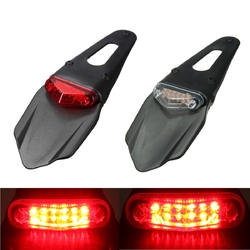 Motorcycle Fenders 12 LED Lamp Stop Break Rear Tail Red Light Universal 1