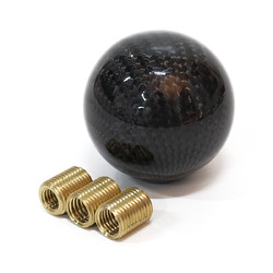 Carbon Fiber 5 6 Speed MT Fit Manual Transmission Gear Shift Knob Shifter Black
