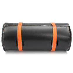 Motorcycle Side Saddle Bag PU Leather Round Saddle Tool Bag Universal 6 Motorcycle Side Saddle Bag PU Leather Round Saddle Tool Bag Universal - Image 6