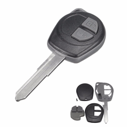 Car 2 Button Remote Key Fob Case Shell Uncut Blade for Suzuki Vauxhall Agila 2