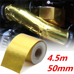 50mm Gold Heat Defense Reflect Reflective Tape Protection Engine Cover 4.5M 2 50mm Gold Heat Defense Reflect Reflective Tape Protection Engine Cover 4.5M - Image 2
