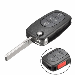 4 Button 315Hz Car Flip Key Keyless Entry Remote Fob for Volkswagen Beetle Golf Jett 2