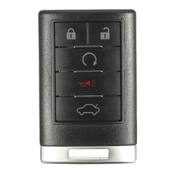 5 Button 315Hz Keyless Entry Remote Key Fob Transmitter for Cadillac CTS DTS STS 2