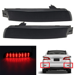Pair LED Brake Tail Light Rear Bumper Reflector Lamp For Nissan Juke Murano Infiniti FX35 FX37 2 Pair LED Brake Tail Light Rear Bumper Reflector Lamp For Nissan Juke Murano Infiniti FX35 FX37 - Image 2