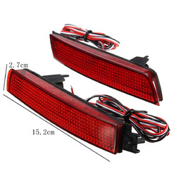 Pair LED Brake Tail Light Rear Bumper Reflector Lamp For Nissan Juke Murano Infiniti FX35 FX37 6 Pair LED Brake Tail Light Rear Bumper Reflector Lamp For Nissan Juke Murano Infiniti FX35 FX37 - Image 6