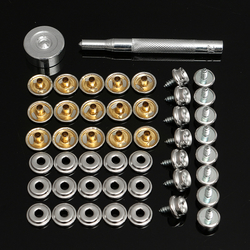 15Set 10MM Snap Fastener Screws Kit With Attaching Tool For Boat Marine Canvas 2 15Set 10MM Snap Fastener Screws Kit With Attaching Tool For Boat Marine Canvas - Image 2
