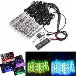 12x LED Remote Wireless Neon Light Strips Kit For Car Truck Lorry Boat Motor Bike 1
