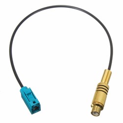Car Radio Antenna Adaptor Connector Cable Fakra To RCA Female Din for VW Ford 1