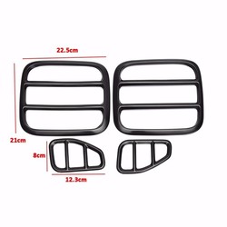 4pcs Black Iron Taillight Lamp Cover Trim Frame for Jeep Renegade 2015-2016 3