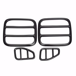 4pcs Black Iron Taillight Lamp Cover Trim Frame for Jeep Renegade 2015-2016 4