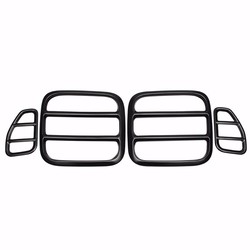 4pcs Black Iron Taillight Lamp Cover Trim Frame for Jeep Renegade 2015-2016 5
