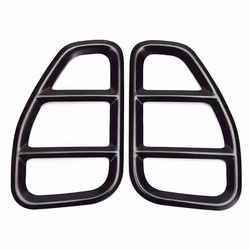 4pcs Black Iron Taillight Lamp Cover Trim Frame for Jeep Renegade 2015-2016 7