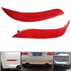 Pair Red Rear Bumper Reflector Light For BMW 5 Series E60 525i 528i 530i 535i 545i 1