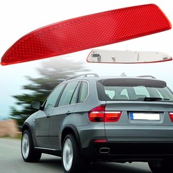 Left Side Red Rear Bumper Reflector Light For BMW X5 E70 2007-2013 63217158949 2