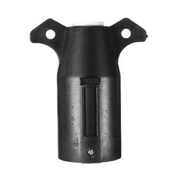 Black Round Trailer Connector 7 Poles RV Male Light Plug 7 Way Connector 2 Black Round Trailer Connector 7 Poles RV Male Light Plug 7 Way Connector - Image 2