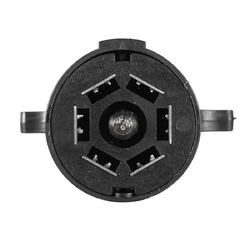 Black Round Trailer Connector 7 Poles RV Male Light Plug 7 Way Connector 5 Black Round Trailer Connector 7 Poles RV Male Light Plug 7 Way Connector - Image 5