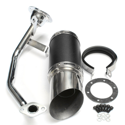50mm/2in Motorcycle Exhaust System Stainless Steel Short Carbon Fiber For GY6 49cc 50cc 125cc 150cc 200cc 4 Stroke Scooter 4 50mm/2in Motorcycle Exhaust System Stainless Steel Short Carbon Fiber For GY6 49cc 50cc 125cc 150cc 200cc 4 Stroke Scooter - Image 4
