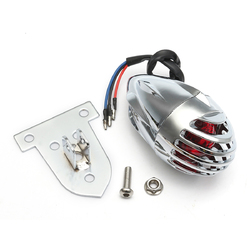 Motorcycle Chrome Rear Tail Brake License Light For Yamaha Bobber Chopper Harley 3 Motorcycle Chrome Rear Tail Brake License Light For Yamaha Bobber Chopper Harley - Image 3