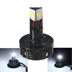 25W 1900lm 6500K Universal Motorcycle Auto Hi/Lo Beam LED Headlight Lamp Bulb 1