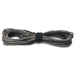 Grey 1/4 Inch 100ft Synthetic Winch Rope ATV Winch Cable Towing Rope 1