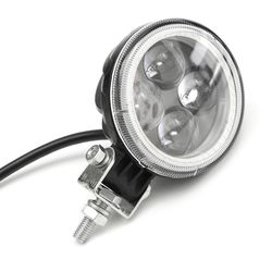 12V 180lm Motorcycle Projector 4 LED Headlight Car Auto Fog Light W/ Angel Eye Halo Ring DRL 2 12V 180lm Motorcycle Projector 4 LED Headlight Car Auto Fog Light W/ Angel Eye Halo Ring DRL - Image 2