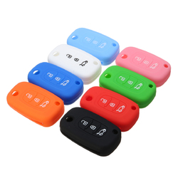 3 Buttons Silicone Flip Key Cover Case Fob For Renault Clio Kangoo Megane Modus 1
