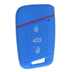 Car Key Case 3 Buttons Silicone Remote Key Case cover FOB For VW 2