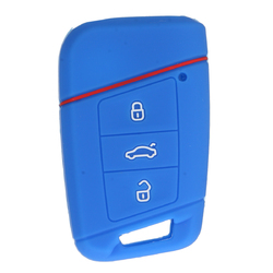 Car Key Case 3 Buttons Silicone Remote Key Case cover FOB For VW 2 Car Key Case 3 Buttons Silicone Remote Key Case cover FOB For VW - Image 2