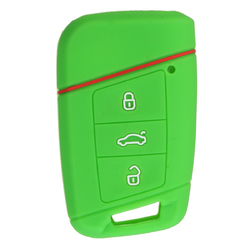 Car Key Case 3 Buttons Silicone Remote Key Case cover FOB For VW 3 Car Key Case 3 Buttons Silicone Remote Key Case cover FOB For VW - Image 3