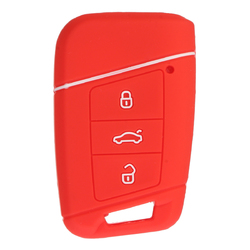 Car Key Case 3 Buttons Silicone Remote Key Case cover FOB For VW 6