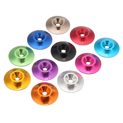 Suleve?„? M3AN4 10cs M3 Countersunk Conical Grommet Gasket Washer Spacer Multi-color 1