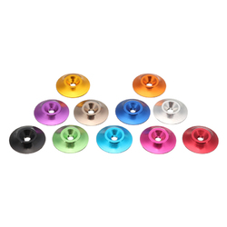 Suleve?„? M3AN4 10cs M3 Countersunk Conical Grommet Gasket Washer Spacer Multi-color 5