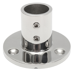 Rail/Stanchion Round Base 316 Stainless Steel Boat for 7/8 Inch 22mm Tube 90 Degree 2 Rail/Stanchion Round Base 316 Stainless Steel Boat for 7/8 Inch 22mm Tube 90 Degree - Image 2