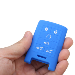 6 Buttons Silicone Remote Key Case Shell Cover Holder For Cadillac CTS Escalade 7 6 Buttons Silicone Remote Key Case Shell Cover Holder For Cadillac CTS Escalade - Image 7