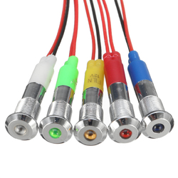 12V 6mm Waterproof LED Panel Dash Panel Warning Signal Indicator Light For Car Boat 2 12V 6mm Waterproof LED Panel Dash Panel Warning Signal Indicator Light For Car Boat - Image 2