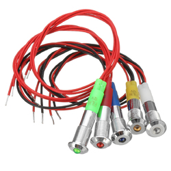 12V 6mm Waterproof LED Panel Dash Panel Warning Signal Indicator Light For Car Boat 4 12V 6mm Waterproof LED Panel Dash Panel Warning Signal Indicator Light For Car Boat - Image 4