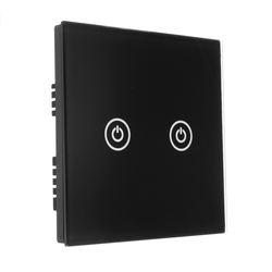 AC100-250V 1 Way 2 Gang Tempered Glass Remote Control Touch Switch Light Wall Switch 3 AC100-250V 1 Way 2 Gang Tempered Glass Remote Control Touch Switch Light Wall Switch - Image 3