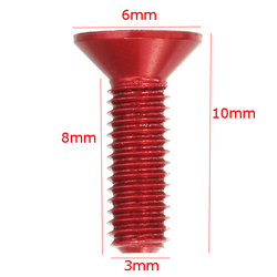 Suleve?„? M3AH9 10pcs M3x10mm Countersunk Hex Socket Screw 7075 Aluminum Alloy Flat Head Metric 3 Suleve?„? M3AH9 10pcs M3x10mm Countersunk Hex Socket Screw 7075 Aluminum Alloy Flat Head Metric - Image 3
