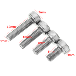 Suleve?„? M3ASH2 10pcs M3 Hex Socket Cap Head Screws Alloy Steel Titanium Plated 12.9 Grade 2 Suleve?„? M3ASH2 10pcs M3 Hex Socket Cap Head Screws Alloy Steel Titanium Plated 12.9 Grade - Image 2