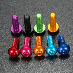 Suleve?„? M3AH6 10Pcs M3?—8mm Hex Socket Screws Round Head Cap Screws 7075 Aluminum Alloy 3 Suleve?„? M3AH6 10Pcs M3?—8mm Hex Socket Screws Round Head Cap Screws 7075 Aluminum Alloy - Image 3