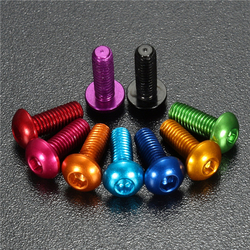 Suleve?„? M3AH6 10Pcs M3?—8mm Hex Socket Screws Round Head Cap Screws 7075 Aluminum Alloy 4 Suleve?„? M3AH6 10Pcs M3?—8mm Hex Socket Screws Round Head Cap Screws 7075 Aluminum Alloy - Image 4