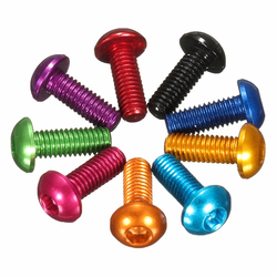 Suleve?„? M3AH5 10Pcs M3?—6mm Hex Socket Screws Round Head Cap Screws 7075 Aluminum Alloy